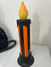 29" Orange And Black Battery Operated Candle 4510487 - DecoExchange®