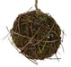 4 Diameter Twig/Grass Ball Ornament Natural/Green Tb5435 Attachment