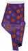 4X10Yd Multi Size Glitter Dots/Royal Purple/Orange Rg0170823 Ribbon