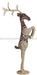 40"H Burlap/Glitter/Deer Natural/Chocolate XF2089G8 - DecoExchange