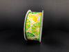 41334-09-09: White Satin/Lemons-Limes 1.5X10Y Ribbon