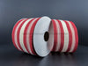 47472-40-12: Woven Wide Red-Moss Ticking 2.5X10Y Ribbon