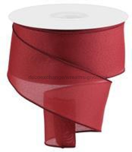 4"X100Ft Value Faux Burlap Burgundy RC500205 - DecoExchange