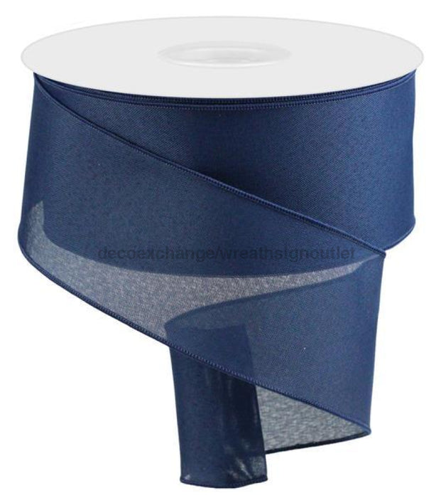 4"X100Ft Value Faux Burlap Navy Blue RC500219 - DecoExchange