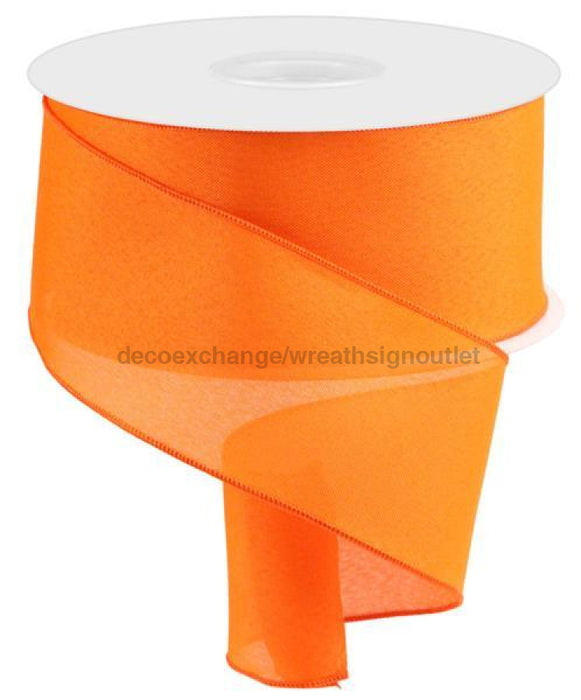 4"X100Ft Value Faux Burlap Orange RC500220 - DecoExchange