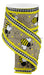 4’X10Yd 2 - In - 1 Bumblebee Gingham/Drift Lt Beige/Yellow/White/Blk Rg0819401 Ribbon