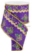 4X10Yd 2-In-1 Glittered Fleur De Lis Mardi Gras Rgs010823 Ribbon