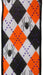 4"X10Yd Argyle Spiders On Royal White/Orange/Black/Purple RGA135127 - DecoExchange®