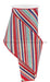 4’’X10Yd Diagonal Stripe Lt Nat/Lt Blue/Royal/Red RGE182618 Ribbon