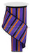 4"X10Yd Horizontal Stripe/Royal Purple/Orange/Black RGA12156A - DecoExchange®