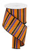 4X10Yd Horizontal Stripe/royal Talisman/orng/purple/blck Rga12155T Ribbon