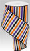 4"X10Yd Horizontal Stripe/Royal White/Orange/Purple/Black RGA121527 - DecoExchange®