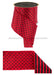 4’’X10Yd Polka Dot/Stripe/Fused Red/Black Lx306924 Ribbon