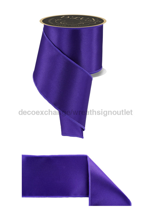 4’’X10Yd Satin Fused Purple LX400723 ribbon