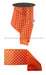 4’’X10Yd Small Polka Dot/Fused Orange/White LX303220 Ribbon