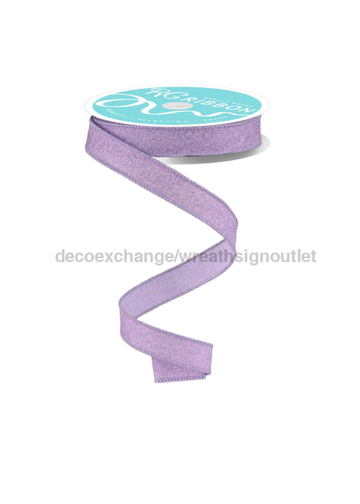 5/8’X10Yd Fine Glitter On Royal Lavender Rgf109613 Ribbon