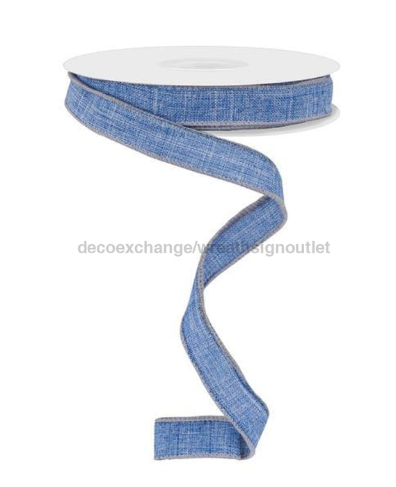 5/8’X10Yd Royal Burlap Denim Blue Rge177865 Ribbon