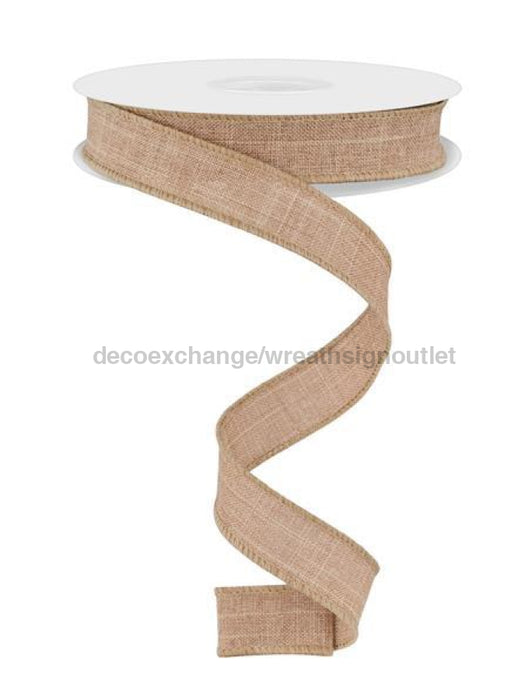 5/8’X10Yd Royal Burlap Light Beige Rge1778R2 Ribbon