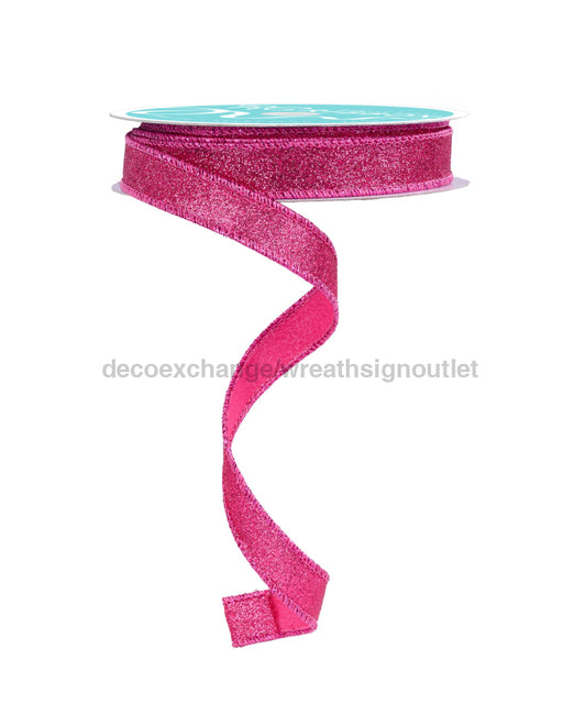 5/8’’X10Yd Shimmer Glitter Hot Pink RGF108911 Ribbon