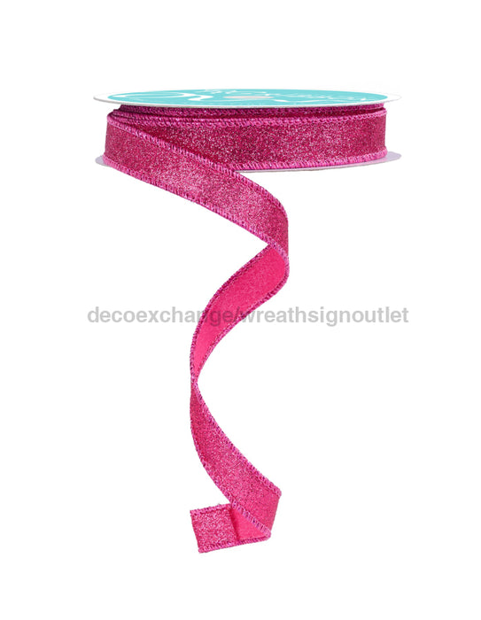 5/8’’X10Yd Shimmer Glitter Hot Pink RGF108911 Ribbon