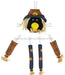 5 Piece 31"H Scarecrow Crow Decor Kit Blue Denim/Orange HA4040 - DecoExchange