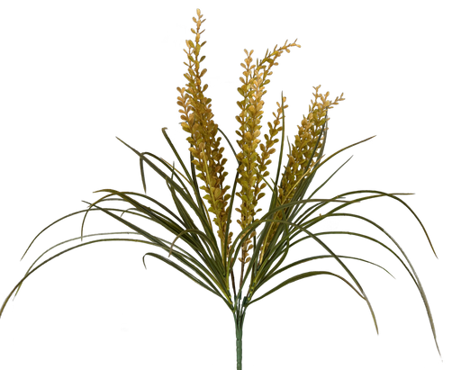 Button Lvs Grass Bush - 7 Stems 23 57103YW - DecoExchange®