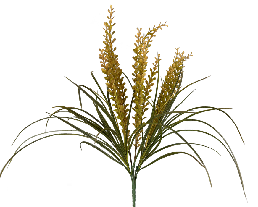 Button Lvs Grass Bush - 7 Stems 23 57103YW - DecoExchange®