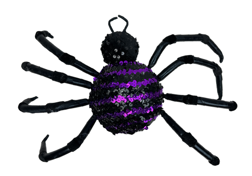 Sequin Spider 7.5" 57251PUBK - DecoExchange®