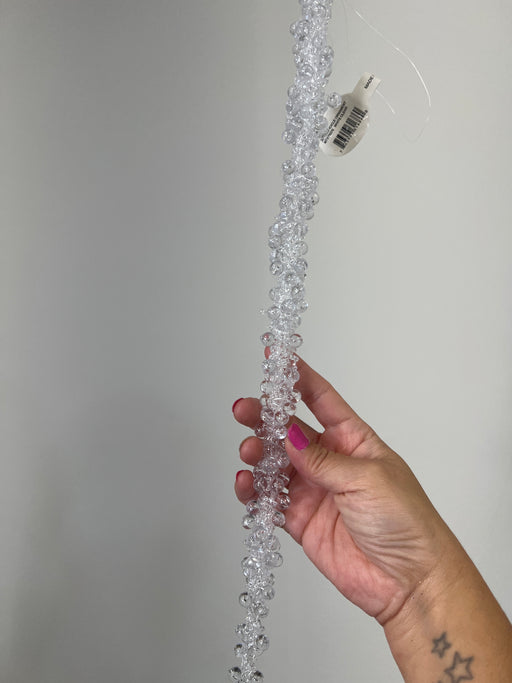 19" Glitteracrylic Dripping Icicle Ornament" MTX57112-CLFR