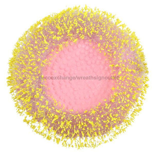 6.25"Dia Flower Head Lt Pink/Yellow FJ517933 - DecoExchange