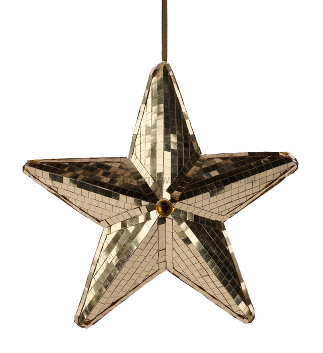6.5’’Dia Mirror Star Ornament 18K Gold XJ719508 Attachment