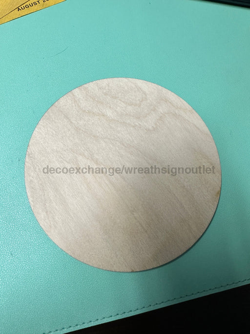 6 Round 1/4 Thick Wooden Blanks - Pack Of 5 Dei-029