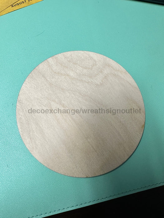 6 Round 1/4 Thick Wooden Blanks - Pack Of 5 Dei-029