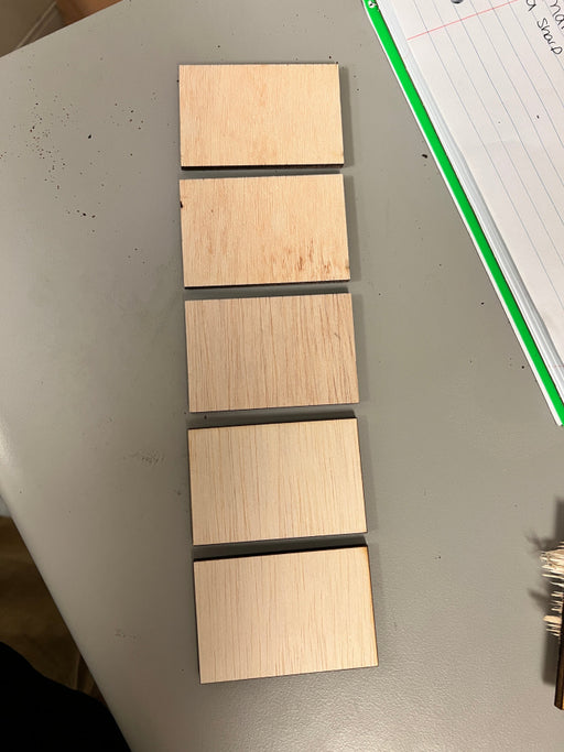 6 wood squares, 2”x3”, DECOE-W-002 - DecoExchange®