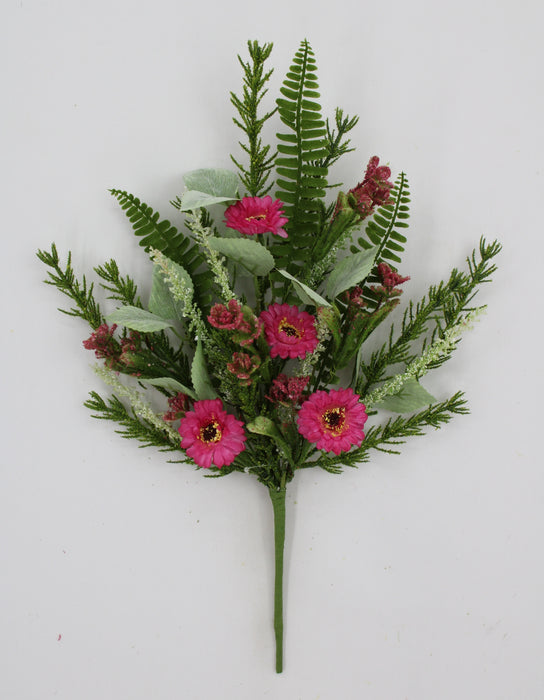 19" Mixed Daisy Fern Bush 65422-PK