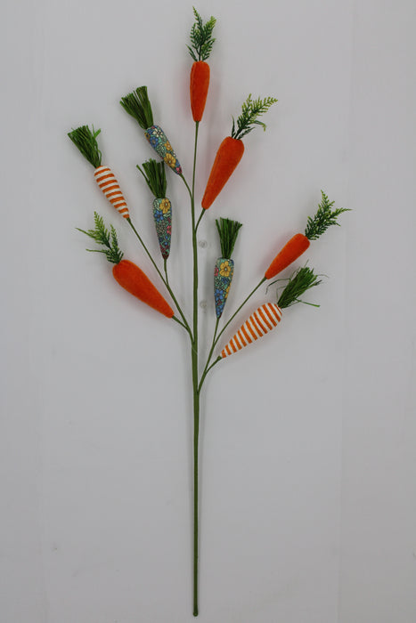 27" Mixed Fabric Carrot 65448-OR