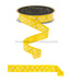 7/8’’X10Yd Small Polka Dot/Fused Yellow/White Lx302929 Ribbon