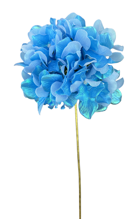 Glossy Hydrangea Stem H21Xdia6 86305BL - DecoExchange®