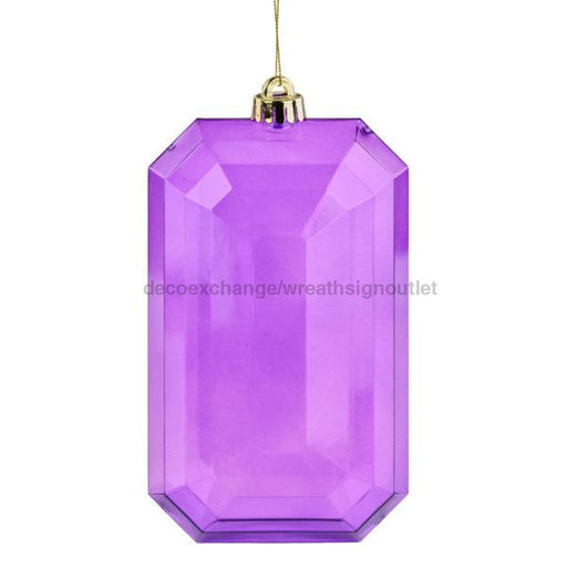 8’L X 5’W Rectangle Gem Ornament Purple Xj544684