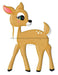 9.5Lx13H Metal/embossed Bambi Tan/pink/emerald/wht/blk Md079542 Sign