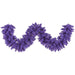 9' Artificial Garland Flocked Purple K168414 - DecoExchange
