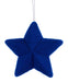 9’’Lx9’’H Flocked/Glitter Pointed Star Royal Blue HJ902125 Attachment