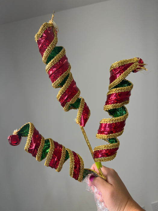 Metallic Curly Spray X 3 H27 86277RDGN - DecoExchange®