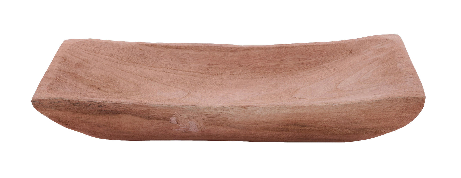 16"L X 8.25"W Paulownia Tray Honey Brown AW9818