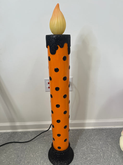 38" Halloween Polka Dot Battery Operated Candle 4510488 - DecoExchange®