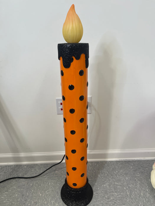 38" Halloween Polka Dot Battery Operated Candle 4510488 - DecoExchange®