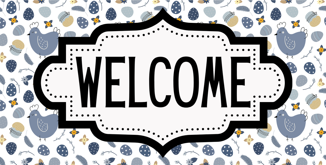 Farmhouse Welcome Sign, DCO-01238, Sign For Wreath, 6x12" Metal Sign - DecoExchange®