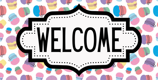 Cupcake Welcome Sign, DCO-01241, Sign For Wreath, 6x12" Metal Sign - DecoExchange®