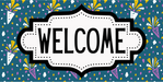 Confetti Welcome Sign, DCO-01253, Sign For Wreath, 6x12" Metal Sign - DecoExchange®