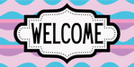 Easter Welcome Sign, DCO-01258, Sign For Wreath, 6x12" Metal Sign - DecoExchange®